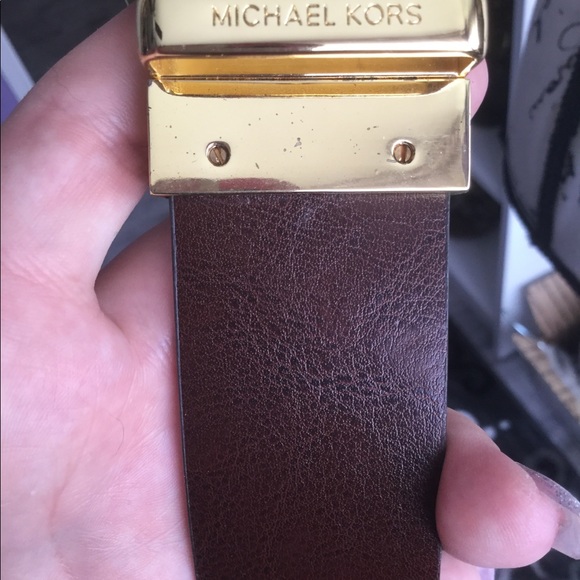 Michael Kors Monogram Belt Reversible Unisex 35-38 - Picture 5 of 7